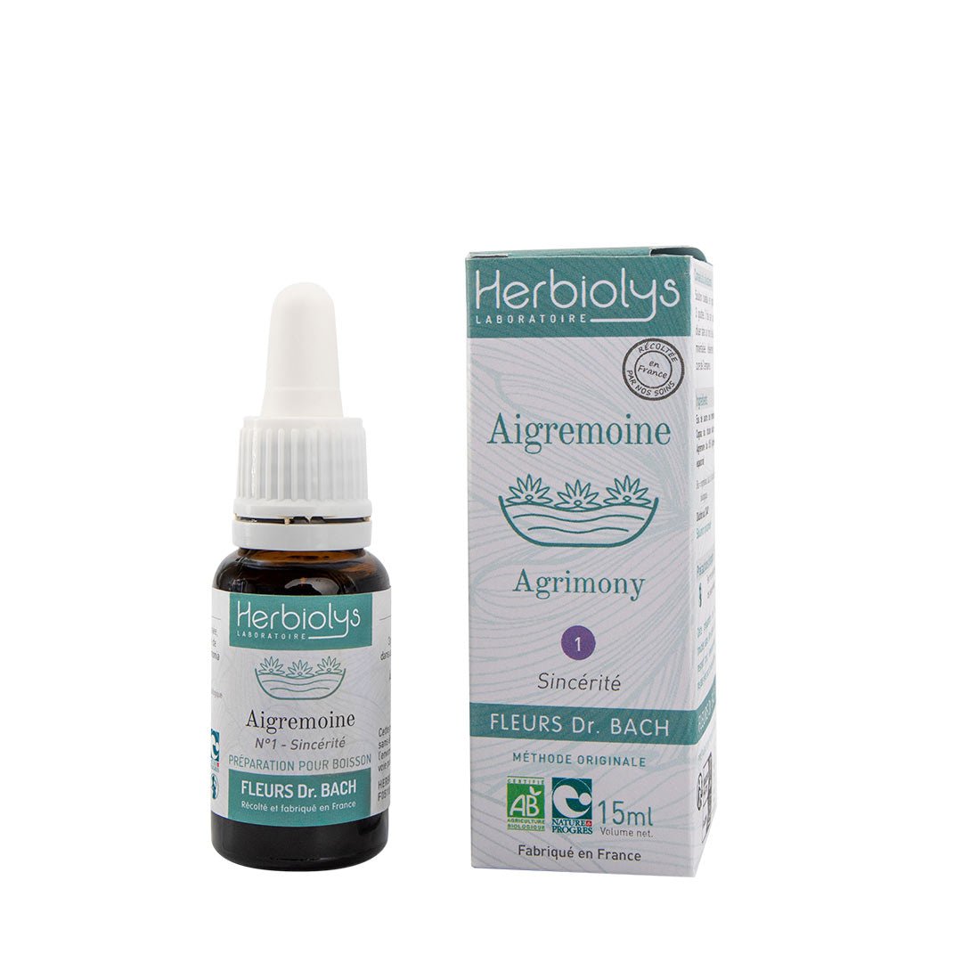 Herbiolys Agrimony No. 1 Organic Bach Flower Remedy 15ml - Elliotti