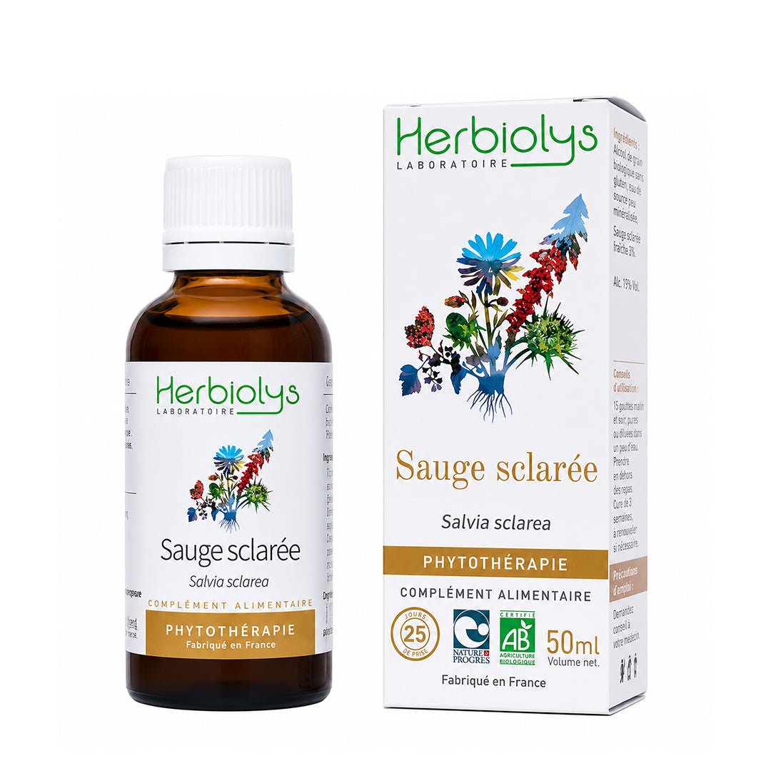Herbiolys Clary Sage Organic Fresh Extract, 50ml - Elliotti