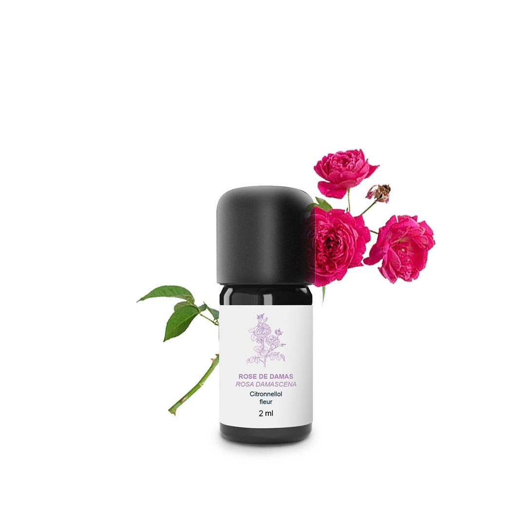 Essenciagua Damask Rose Organic Essential Oil, 2ml - Elliotti