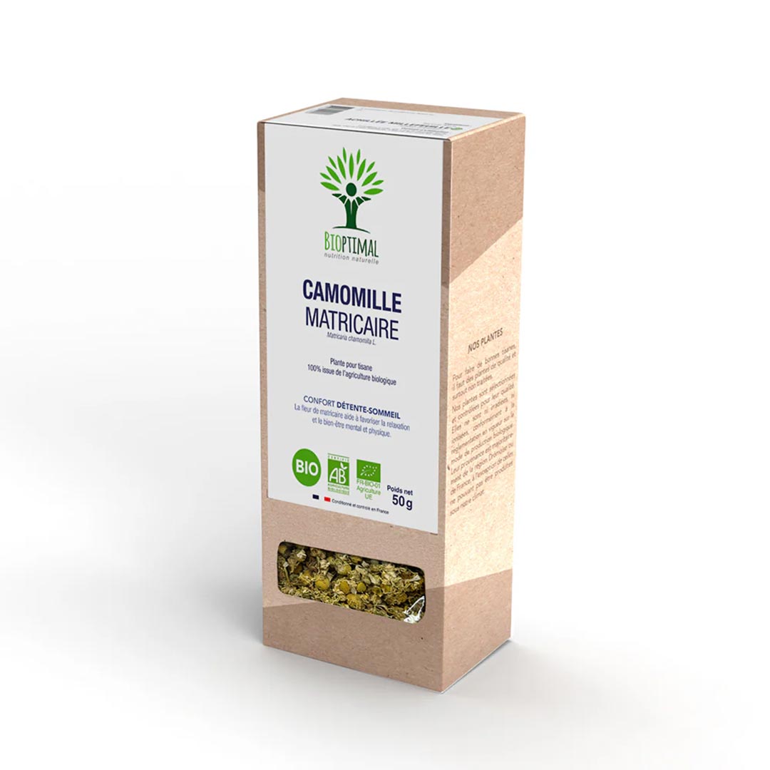 Bioptimal German Chamomile Organic Infusion, 50g - Elliotti