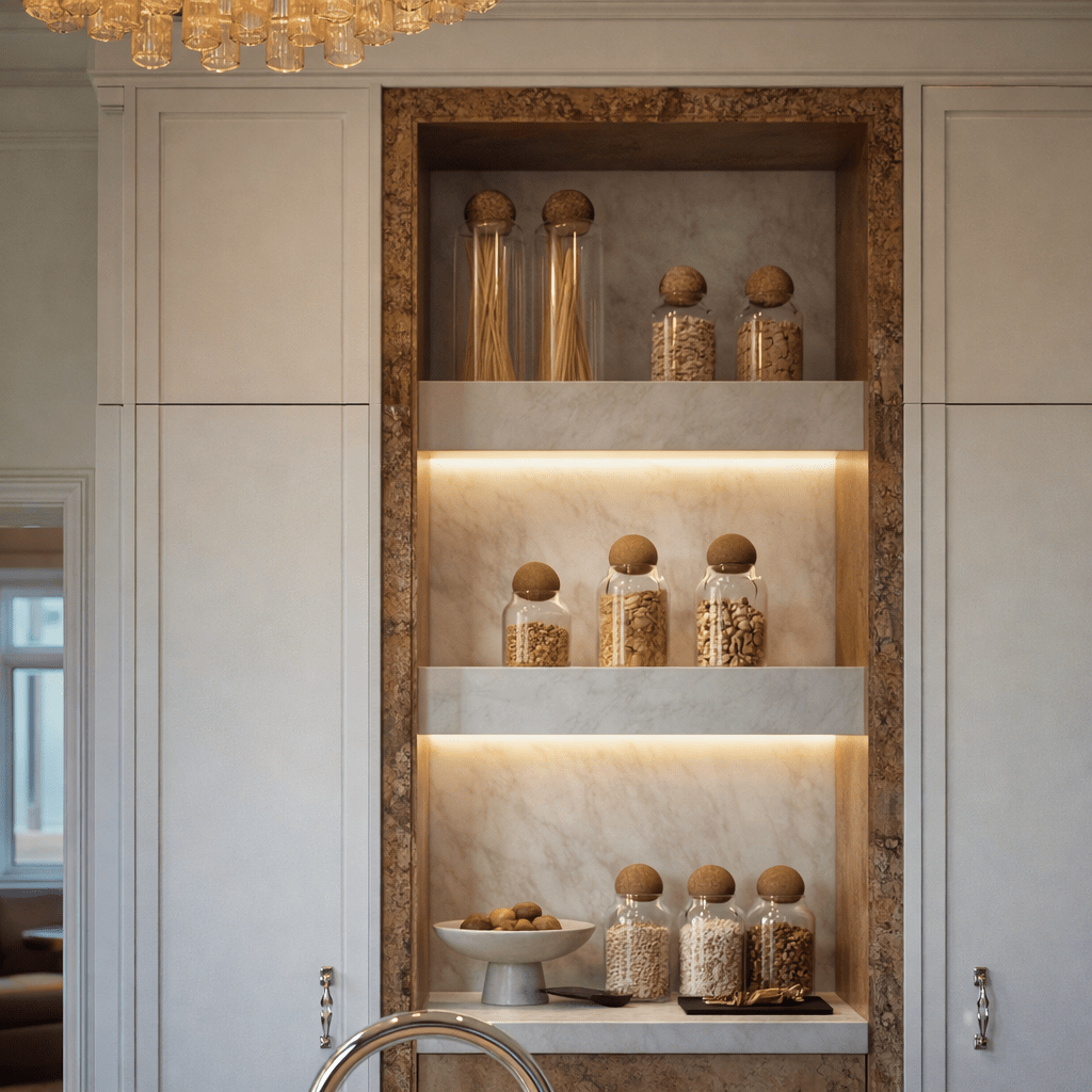 AW Artisan Glass jar with cork ball - 25 cm - Elliotti