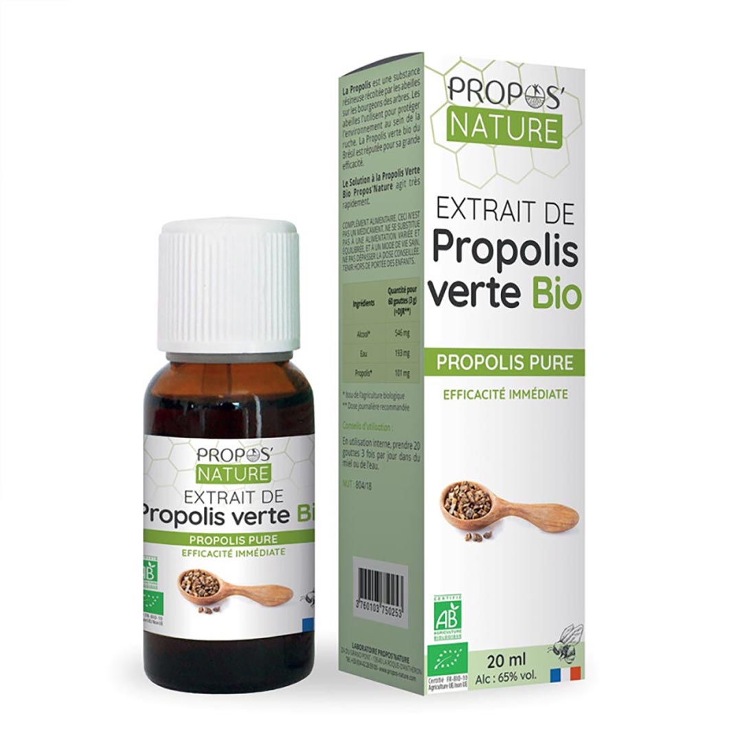 Propos Nature Green Propolis Hydroalcoholic Extract, 20ml - Elliotti