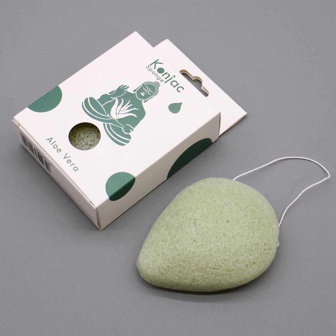 AW Artisan Konjac Facial Sponge - Aloe Vera - Healing - Elliotti