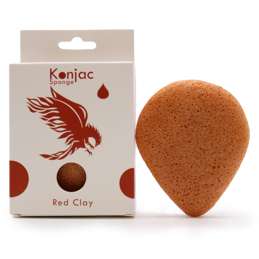 AW Artisan Konjac Facial Sponge - Red Clay - Rejuvenating - Elliotti