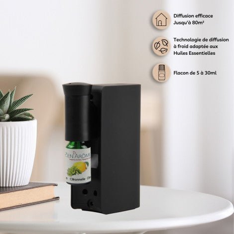 Zen Arome Mobysens Black Cold Nebulization Diffuser - 10h diffusion - Elliotti
