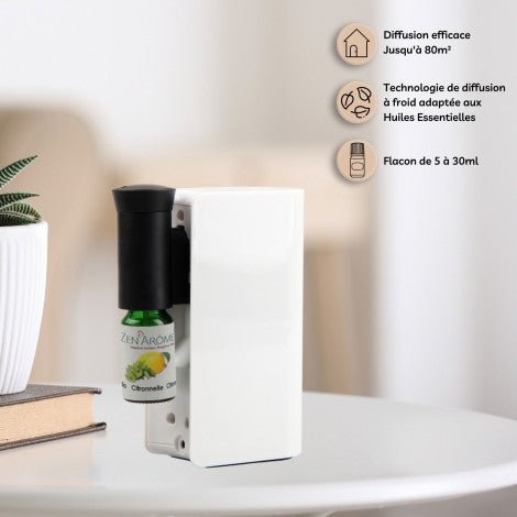 Zen Arome Mobysens White Cold Nebulization Diffuser - 10h diffusion - Elliotti