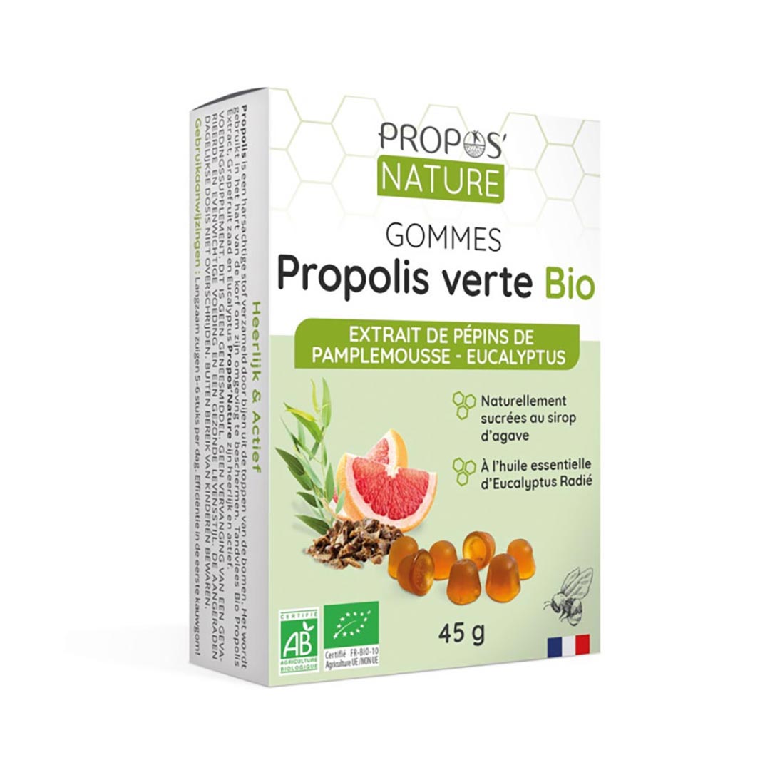 Propos Nature Organic Green Propolis Eucalyptus, 40 pastilles - Elliotti