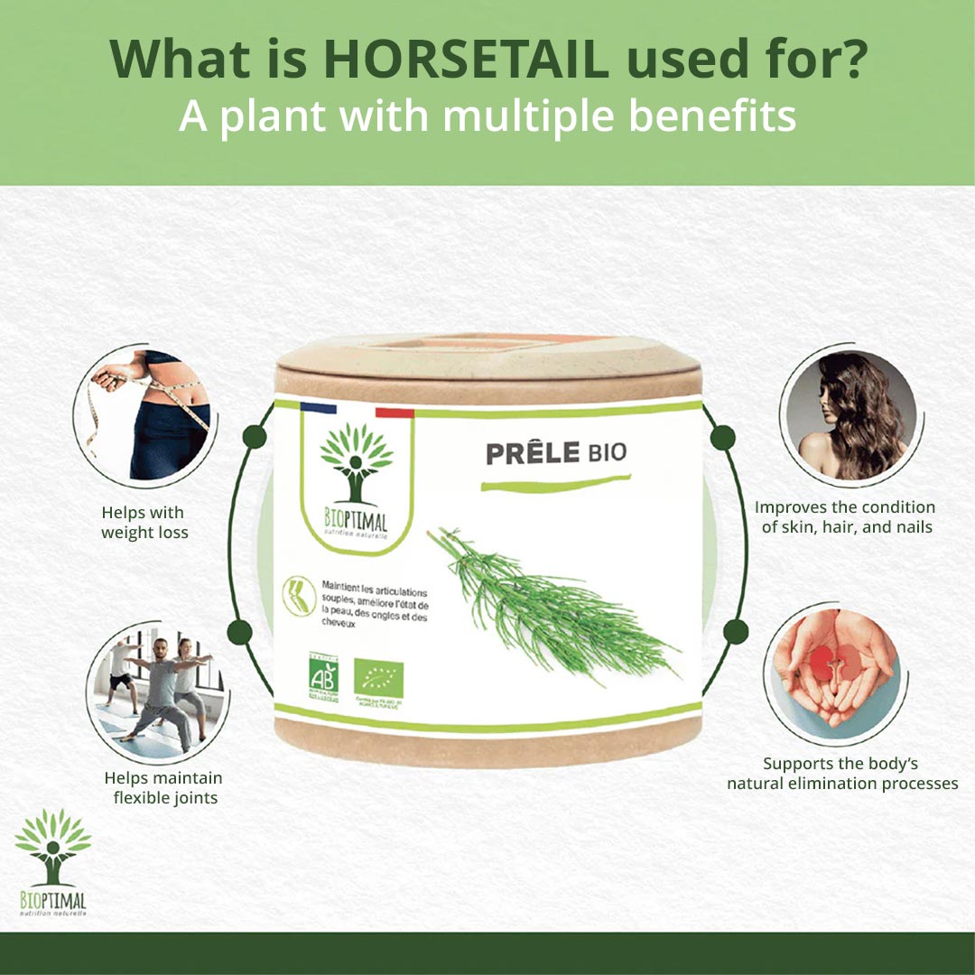 Bioptimal Organic Horsetail, 60 capsules - Elliotti