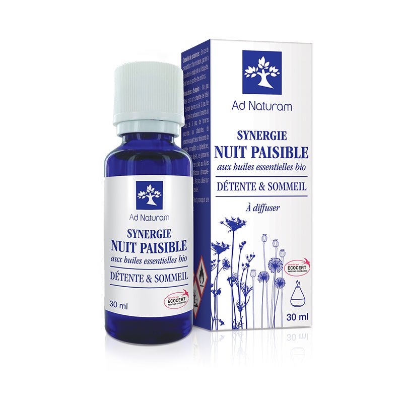 Ad Naturam Peaceful Night Synergy – Organic Essential Oil Blend 30 ml - Elliotti
