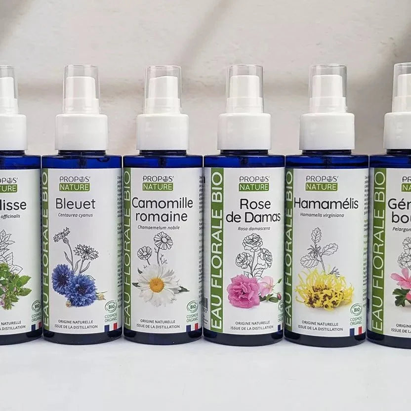 Organic helichrysum hydrosol, immortelle floral water, anti-redness hydrosol, helichrysum toner for rosacea, corsican helichrysum hydrosol.