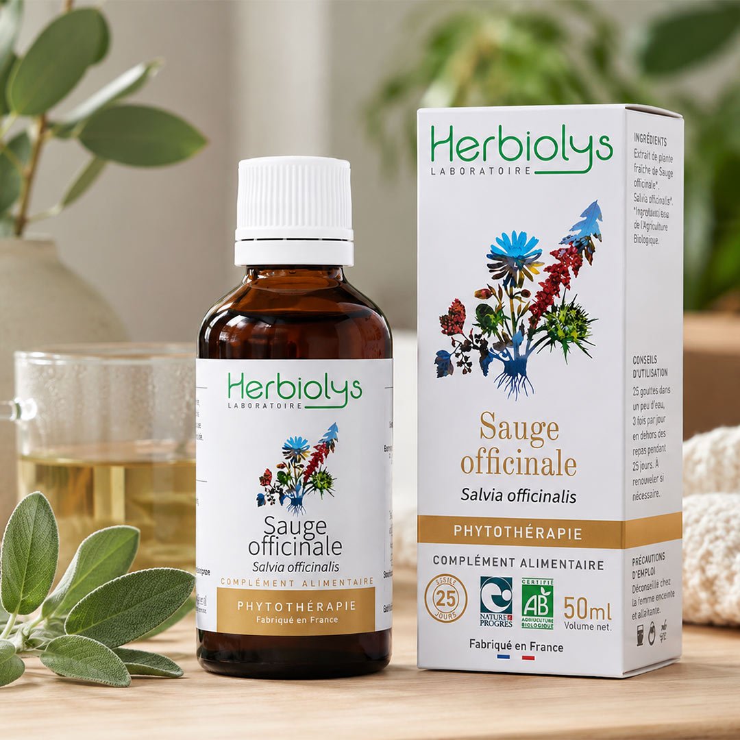 Herbiolys Sage Organic Fresh Extract, 50ml - Elliotti