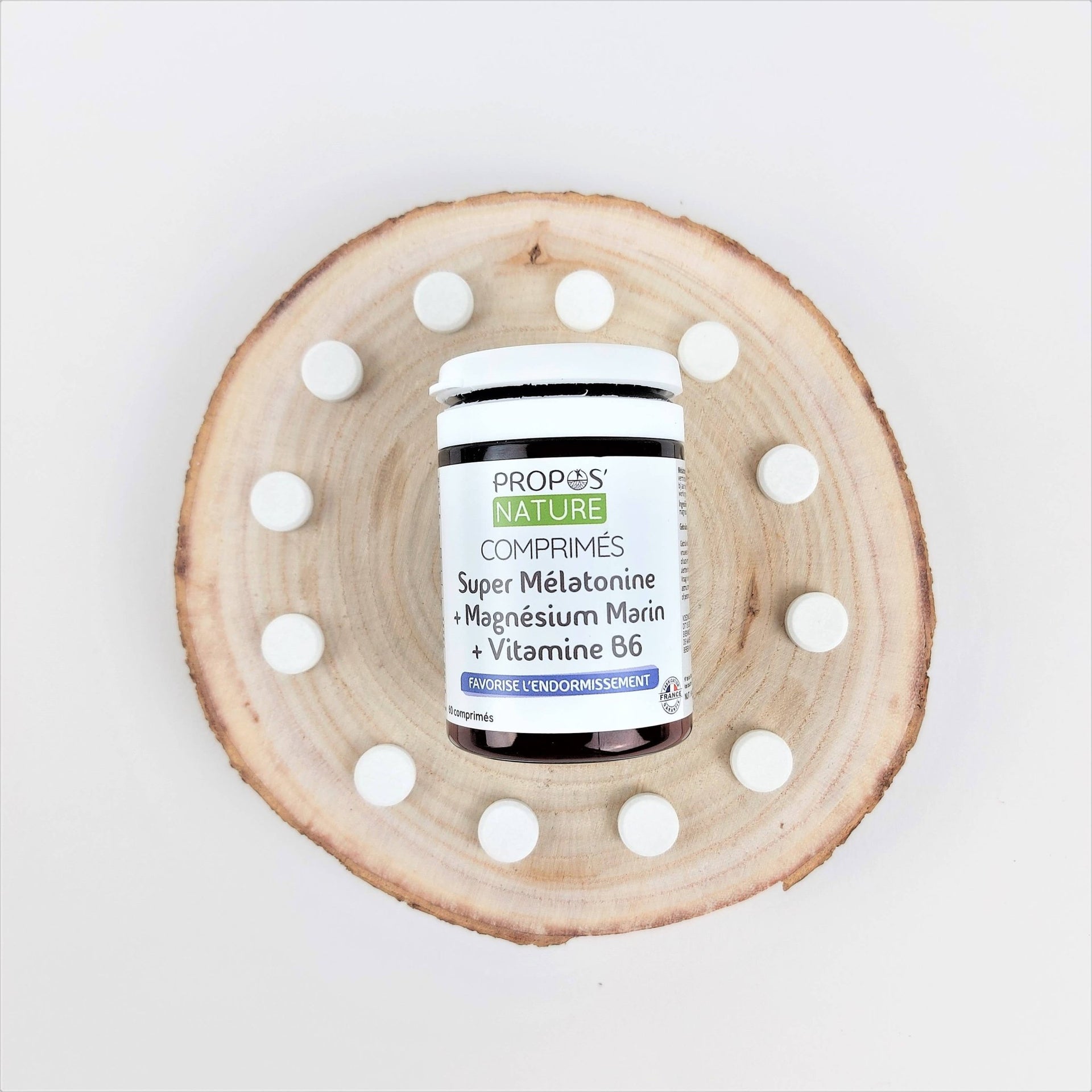 Laboratoire Propos'Nature Super Sleep - Melatonin, Magnesium & Vitamin B6, 60 Tablets - Elliotti