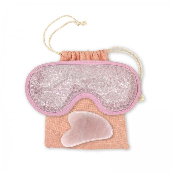 Zen Arome ThermoConfort Eye Mask & Rose Quartz Gua Sha Kit - Elliotti