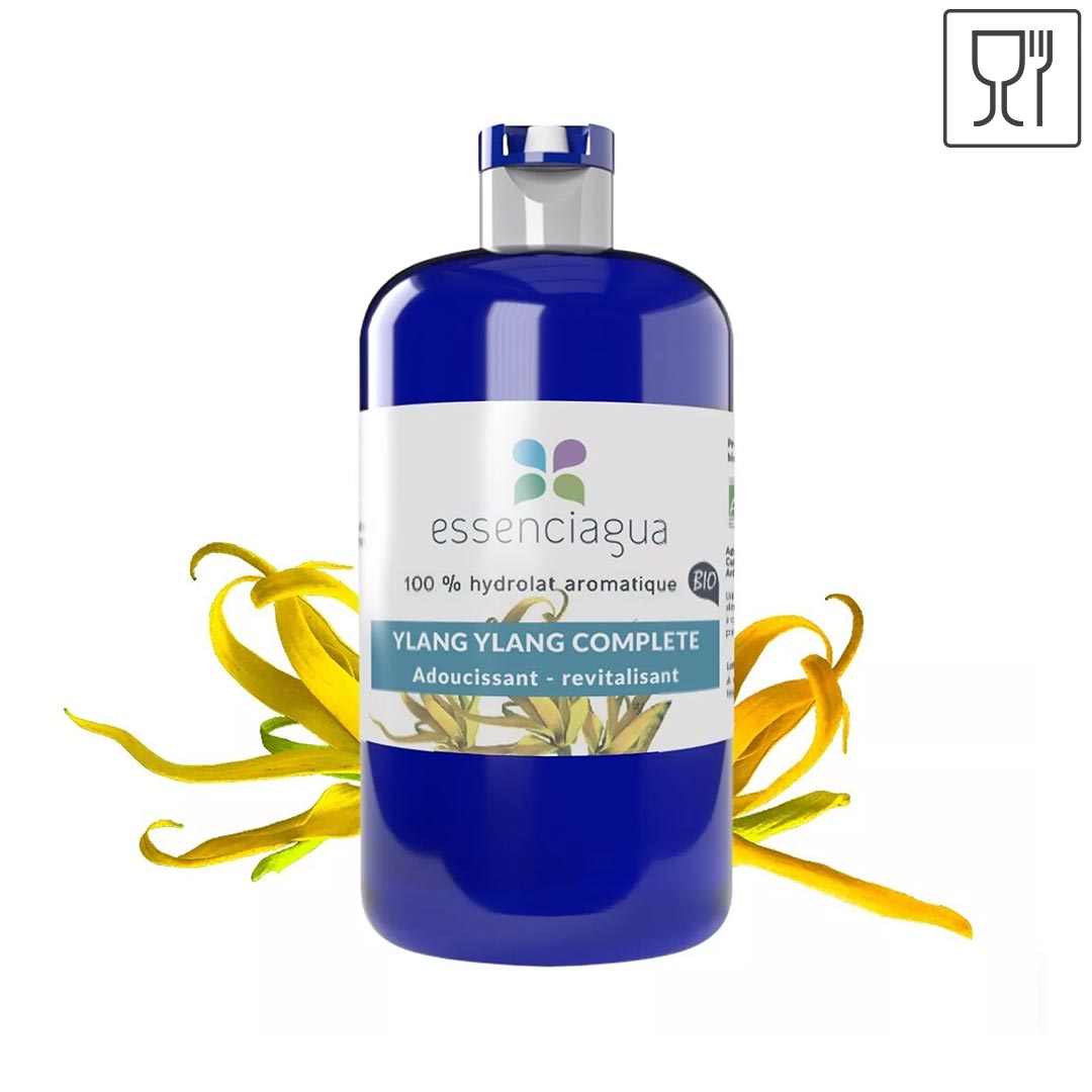 Essenciagua Ylang Ylang Organic Hydrosol, 250ml - Elliotti