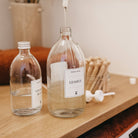 Little Pots 1L refillable white glass dosing pump bottle - Elliotti