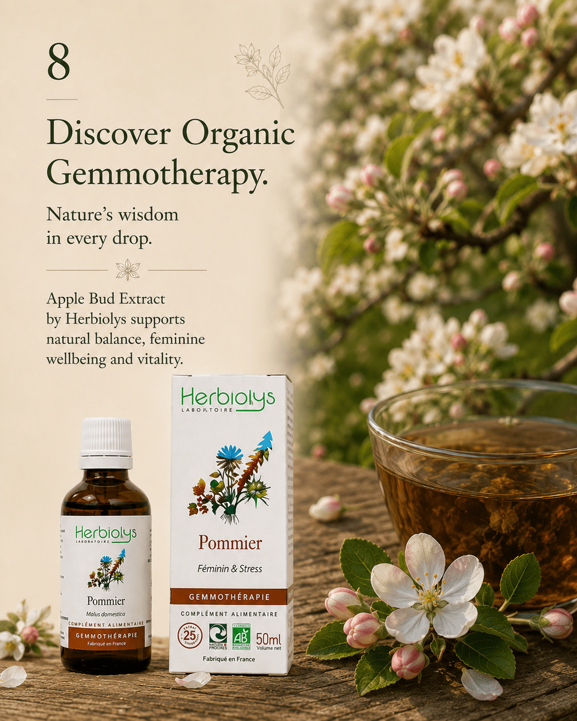 Herbiolys Apple Organic Bud Extract, 50 ml - Elliotti