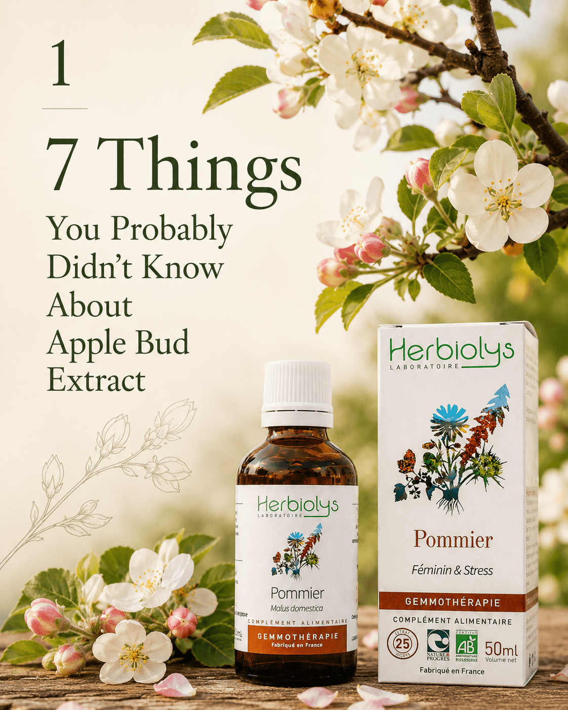 Herbiolys Apple Organic Bud Extract, 50 ml - Elliotti
