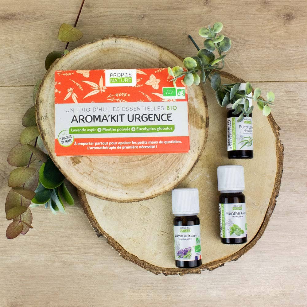 Propos'Nature Aroma'kit Emergency - 3 Organic Essential Oils - 3x10ml - Elliotti