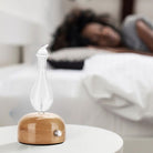 Zen Arome Aurora Cold Nebulization Diffuser – FSC Wood & Hand - Crafted Glass - Elliotti