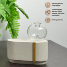 Zen Arome Cimio Cold Nebulization Diffuser – Cement & Hand - Crafted Glass - Elliotti