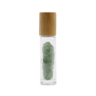 AW Artisan Gemstone Essential Oil Roller Bottle - Aventurine, Wooden Lid - Elliotti