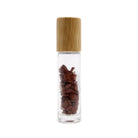 AW Artisan Gemstone Essential Oil Roller Bottle - Red Jasper, Wooden Lid - Elliotti