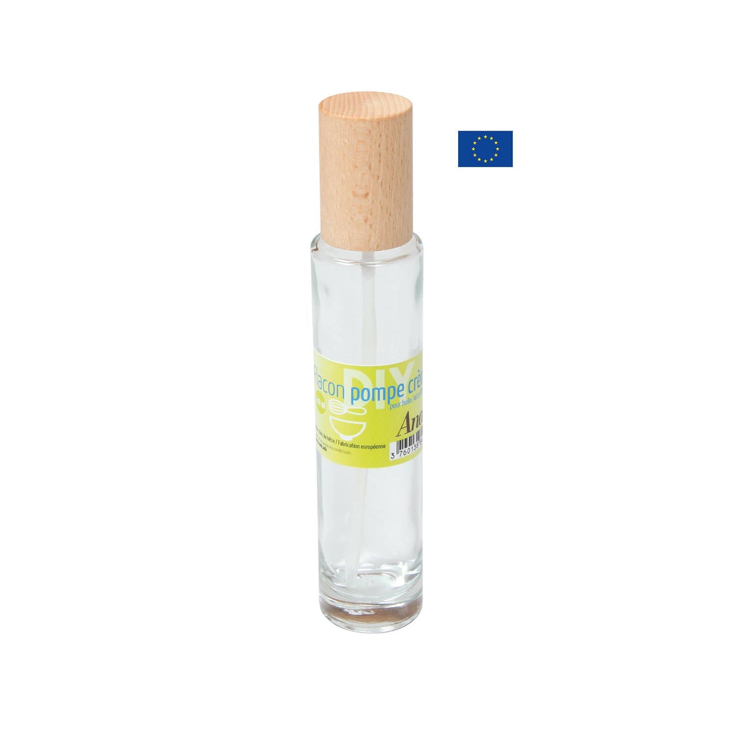 Anaé Glass bottle with pump - 100 mL - Elliotti