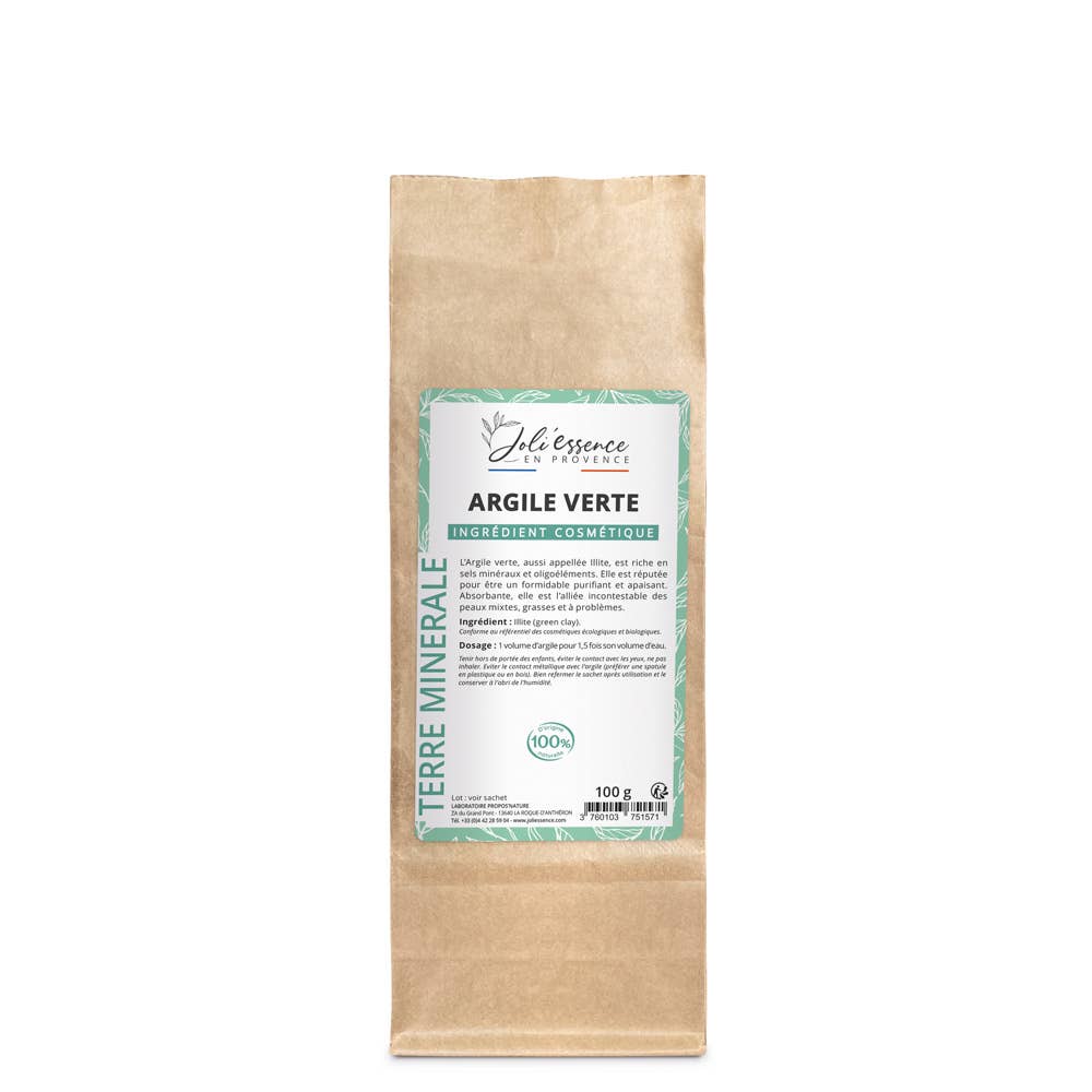 Propos'Nature Green Clay - Homemade Cosmetics - 100g - Elliotti