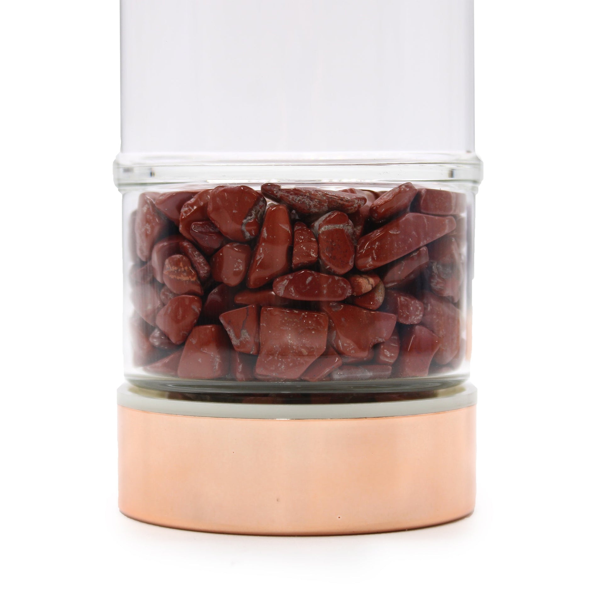 AW Artisan Jasper Red Gemstone Tea Infuser Bottle - 500 ml - Elliotti