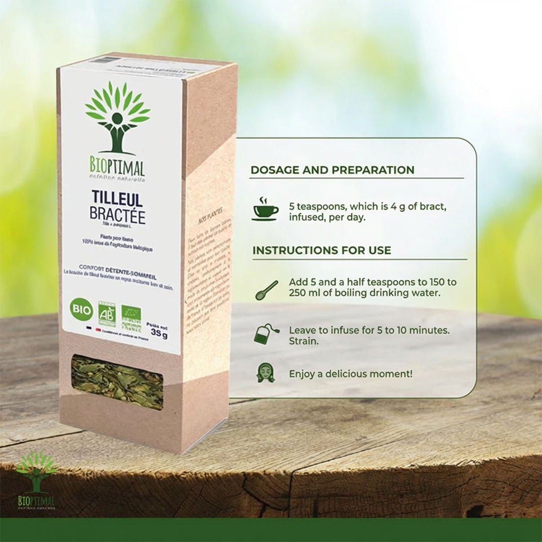 Bioptimal Linden Bracts Organic Infusion, 35g - Elliotti