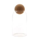 AW Artisan Medium Glass Jar with Cork Ball - 15 cm - Elliotti