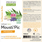 Laboratoire Propos'Nature MOUSTI'PIC Organic Spray, 100ml - Elliotti