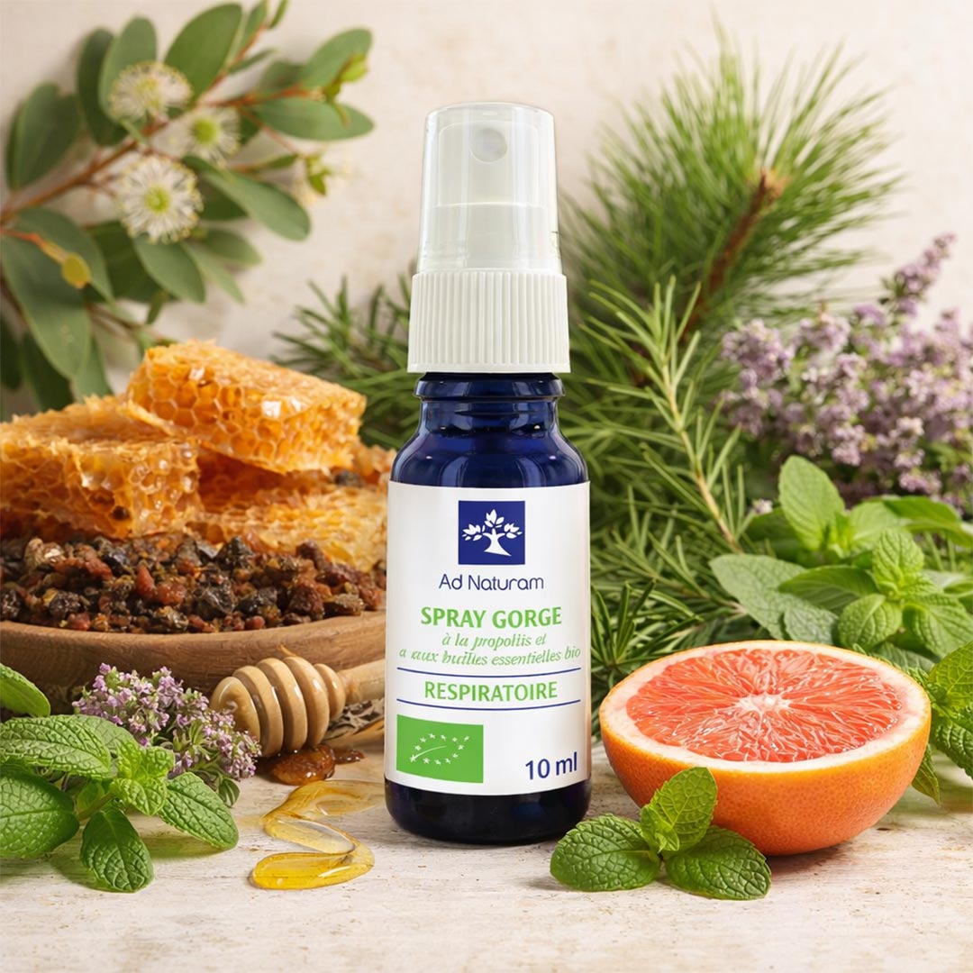 Ad Naturam Organic Propolis & Essential Oil Throat Spray, 10ml - Elliotti