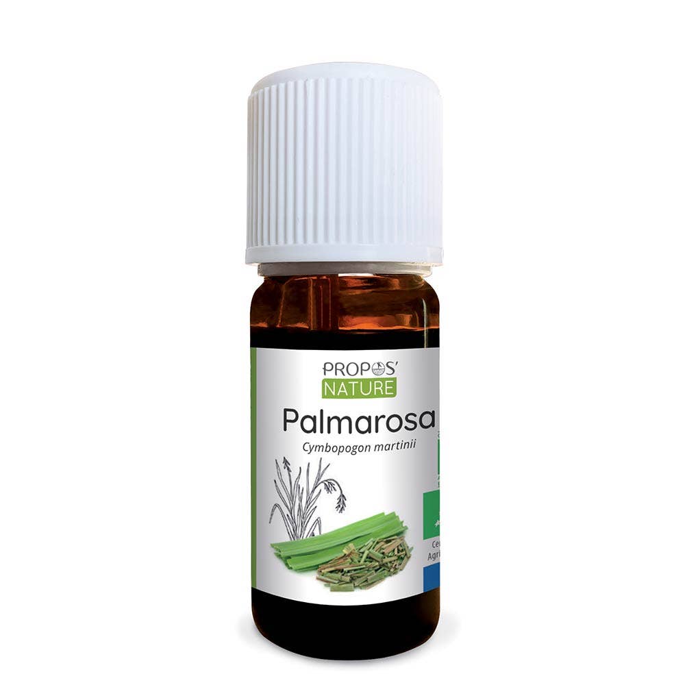 Propos'Nature Palmarosa Organic Essential Oil, 10ml - Elliotti