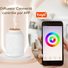 Zen Arome Prague Connected Ultrasonic Diffuser - Smart Home Compatible (Google & Alexa) - Elliotti
