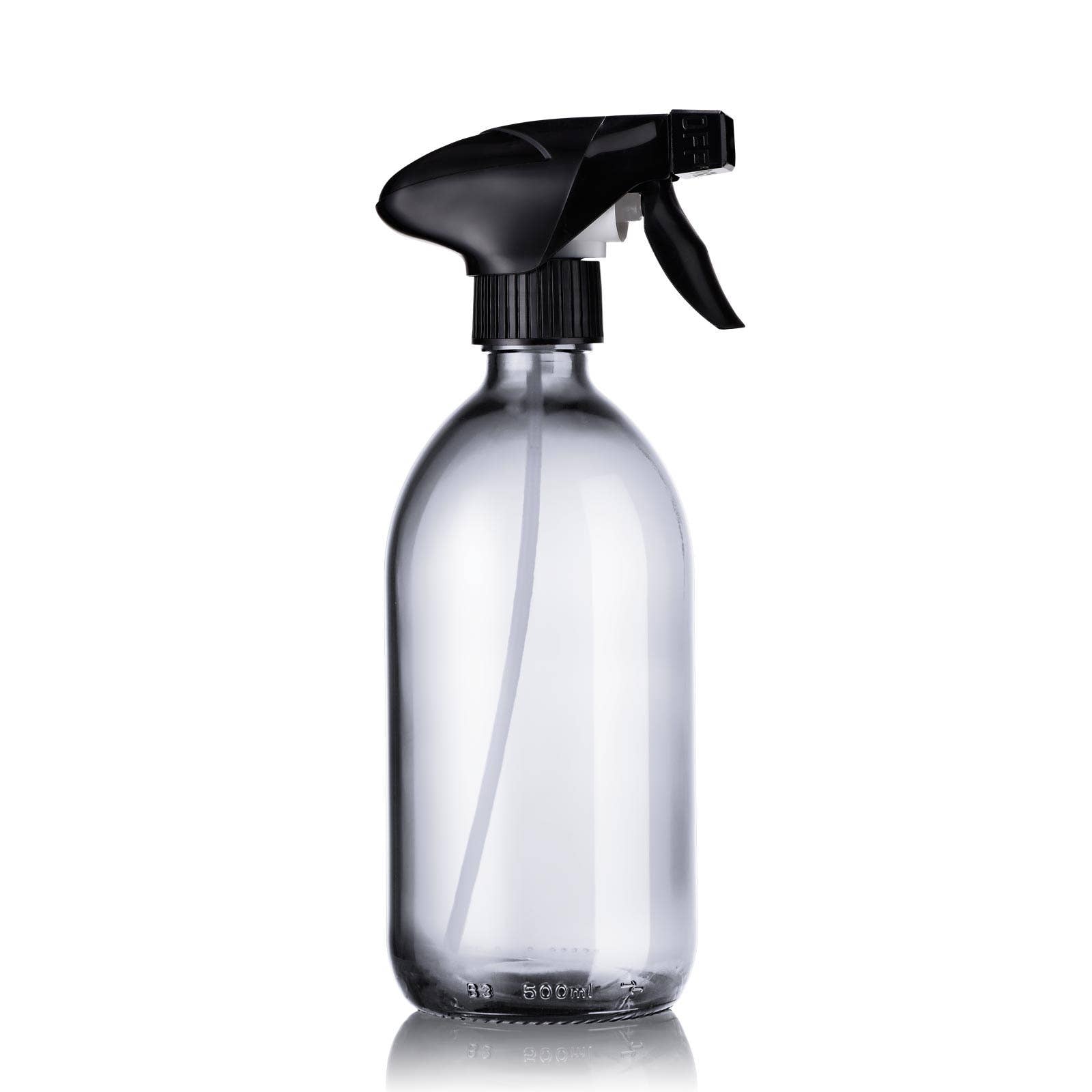 Little Pots Recycled transparent glass spray bottle, 500ml - Elliotti