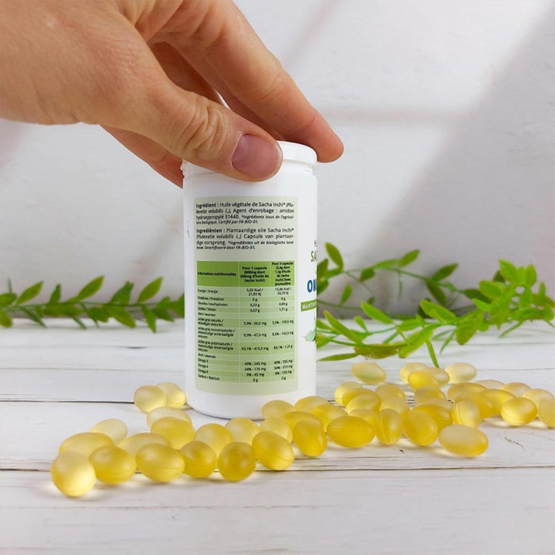 Propos'Nature Sacha Inchi Vegetable Oil, 90 Capsules - Elliotti