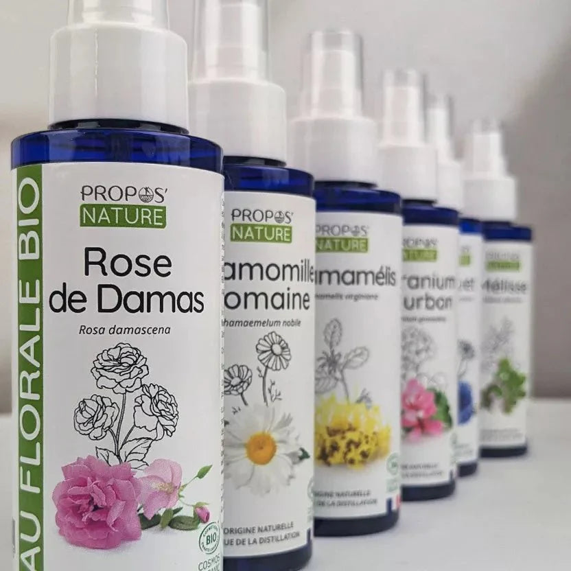 Organic helichrysum hydrosol, immortelle floral water, anti-redness hydrosol, helichrysum toner for rosacea, corsican helichrysum hydrosol.