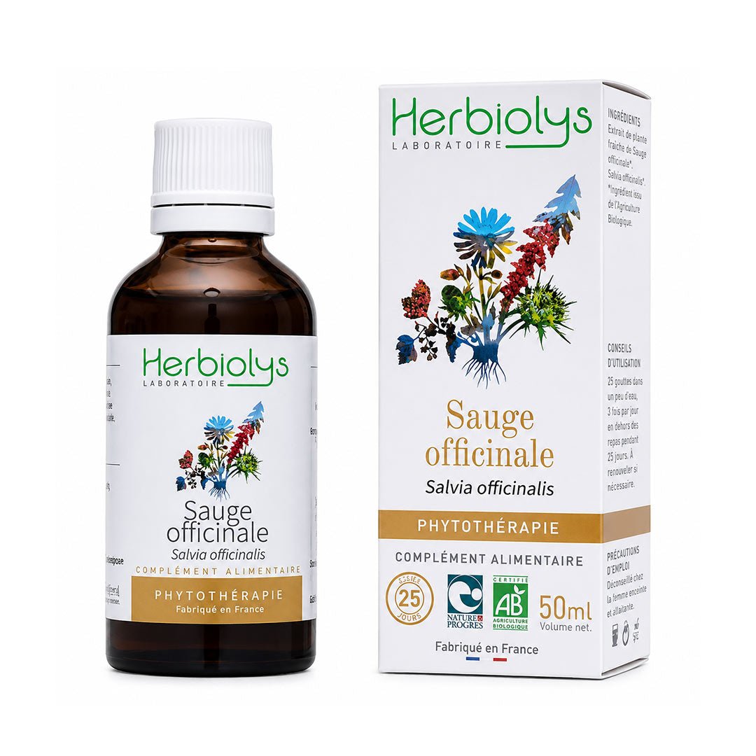 Herbiolys Sage Organic Fresh Extract, 50ml - Elliotti