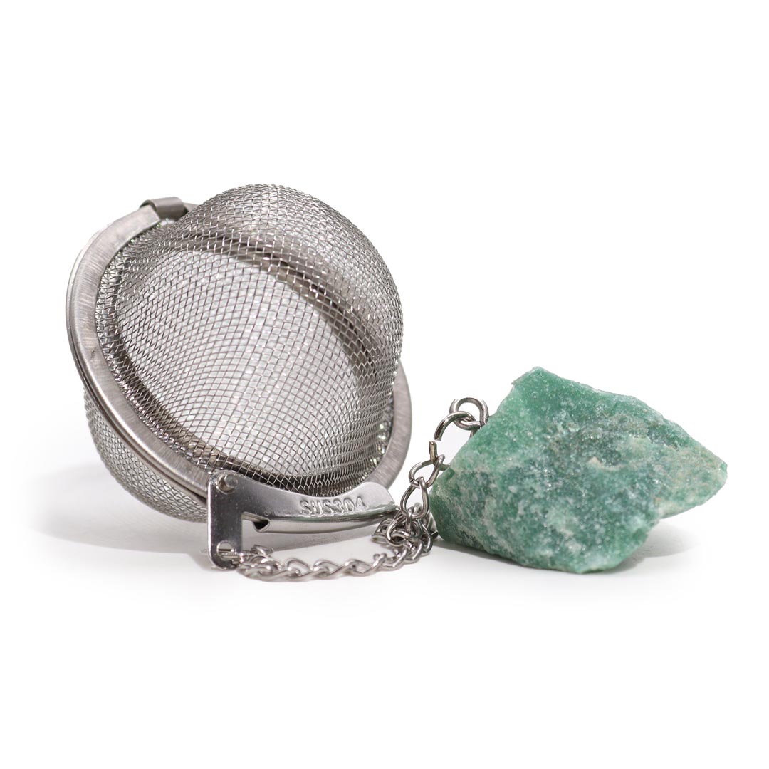 AW Artisan Tea Strainer with Aventurine - Elliotti