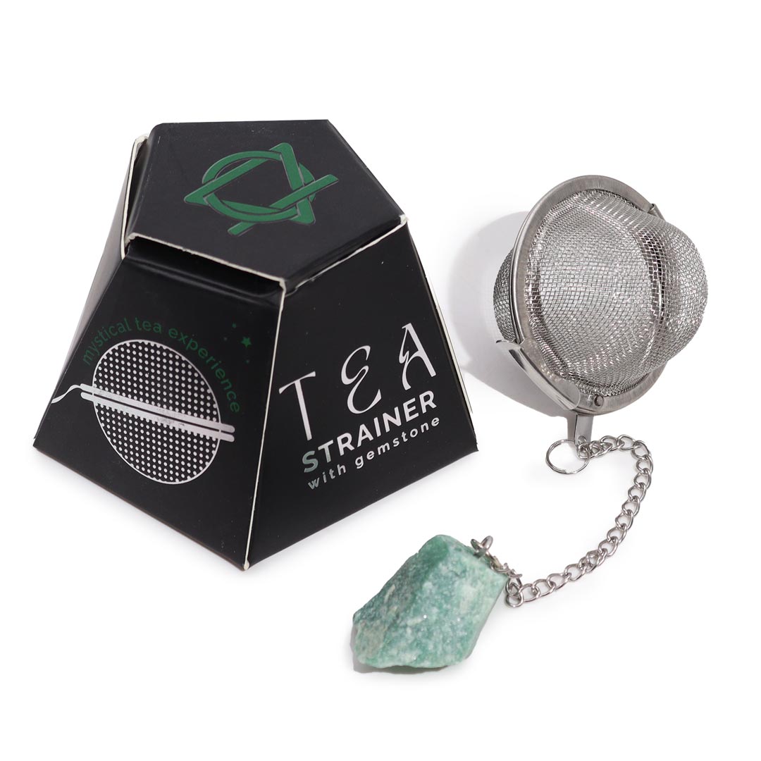 AW Artisan Tea Strainer with Aventurine - Elliotti