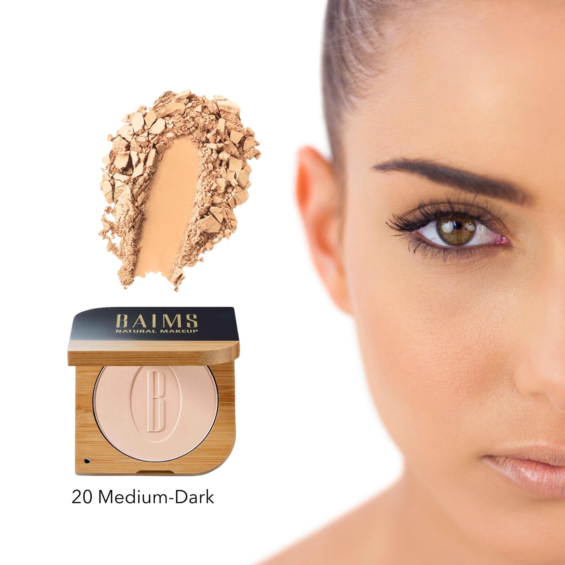 Baims Natural Makeup Velvet Finish Mineral Pressed Powder* - Elliotti