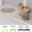 Zen Arome Venise Connected Ultrasonic Diffuser – Smart Home Compatible (Google & Alexa) - Elliotti