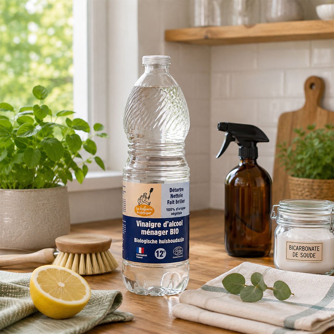 La Droguerie Ecologique - ECODIS White Alcohol Vinegar 12% Organic 1 L - Elliotti